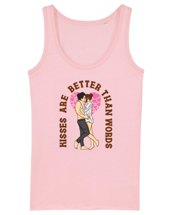 De ziua îndrăgostiților - Kisses are better than words Cotton Pink