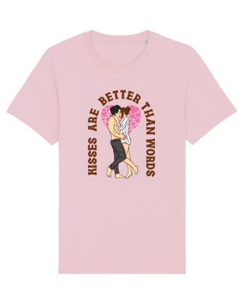 De ziua îndrăgostiților - Kisses are better than words Cotton Pink
