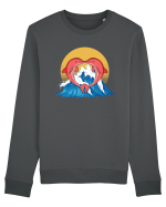De ziua îndrăgostiților - Kissing in the sunset Bluză mânecă lungă Unisex Rise