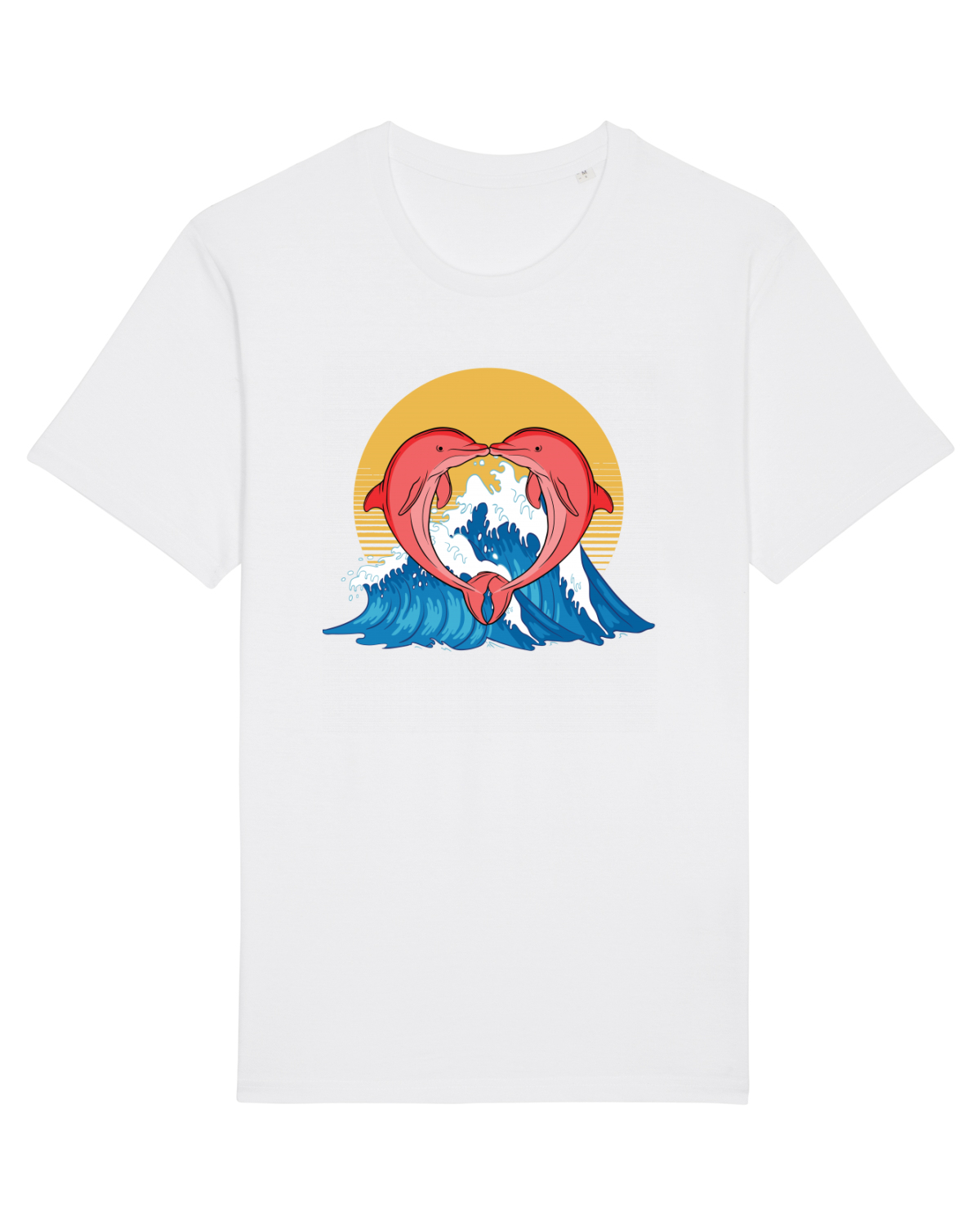 Tricou mânecă scurtă Unisex Rocker White