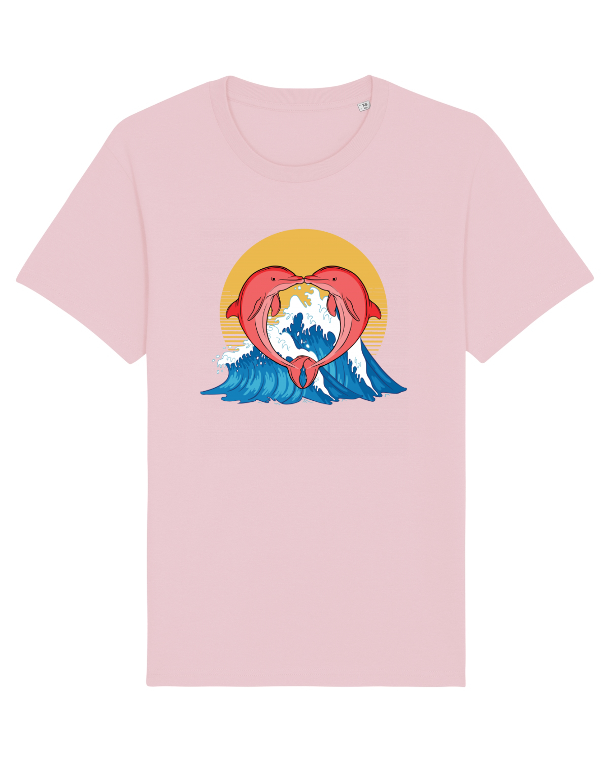 Tricou mânecă scurtă Unisex Rocker Cotton Pink