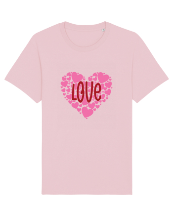 De ziua îndrăgostiților - Lots of love Cotton Pink