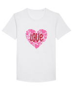 De ziua îndrăgostiților - Lots of love Tricou mânecă scurtă guler larg Bărbat Skater