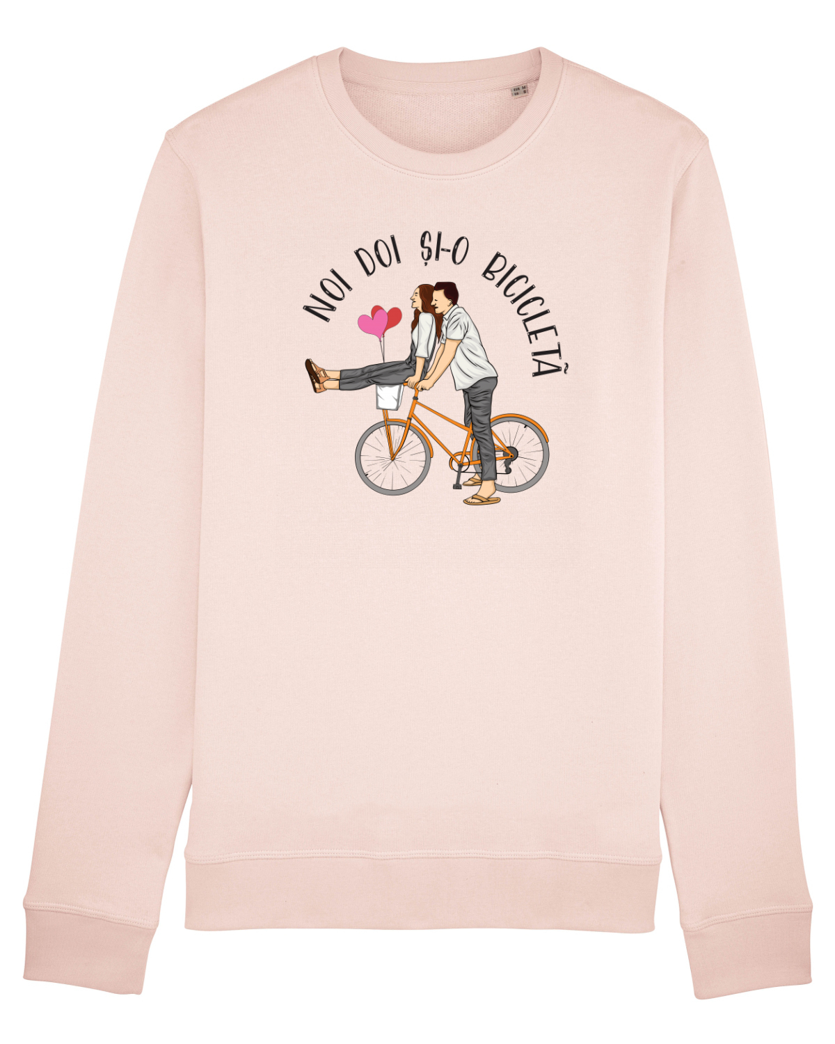 Bluză mânecă lungă Unisex Rise Candy Pink