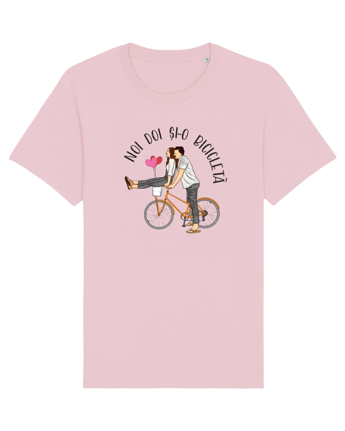 Tricou mânecă scurtă Unisex Rocker Cotton Pink
