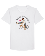 Pentru cupluri - Noi doi și o bicicletă Tricou mânecă scurtă guler larg Bărbat Skater