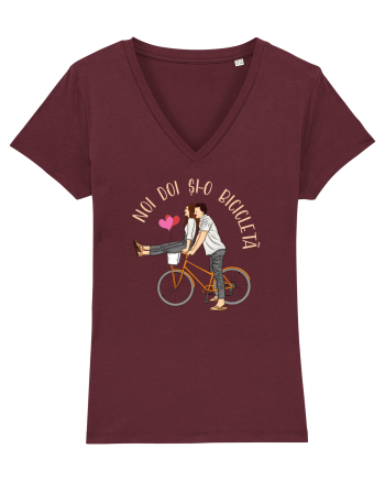 Pentru cupluri - Noi doi și o bicicletă Burgundy
