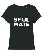 Pentru cupluri - Soulmate yang - YinYang1 Tricou mânecă scurtă guler larg fitted Damă Expresser