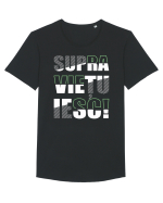 Supraviețuiesc Tricou mânecă scurtă guler larg Bărbat Skater