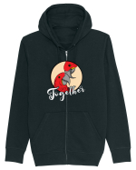 Pentru cupluri - Together - TogetherForever1 Hanorac cu fermoar Unisex Connector