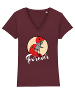 Pentru cupluri - Forever - TogetherForever2 Tricou mânecă scurtă guler V Damă Evoker