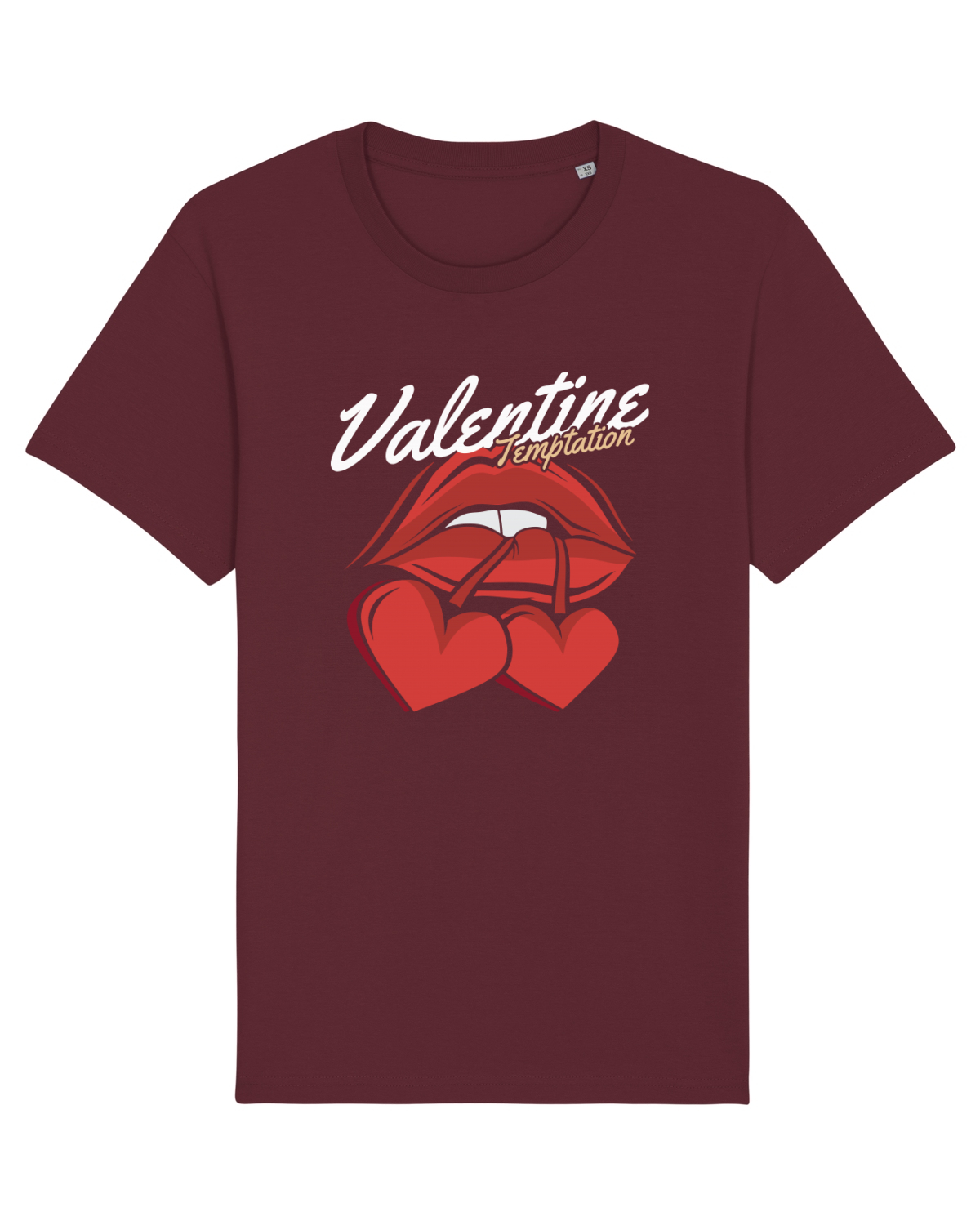 Tricou mânecă scurtă Unisex Rocker Burgundy
