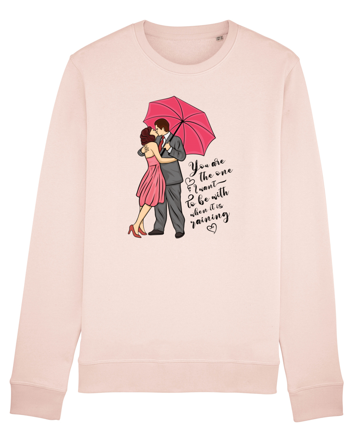 Bluză mânecă lungă Unisex Rise Candy Pink
