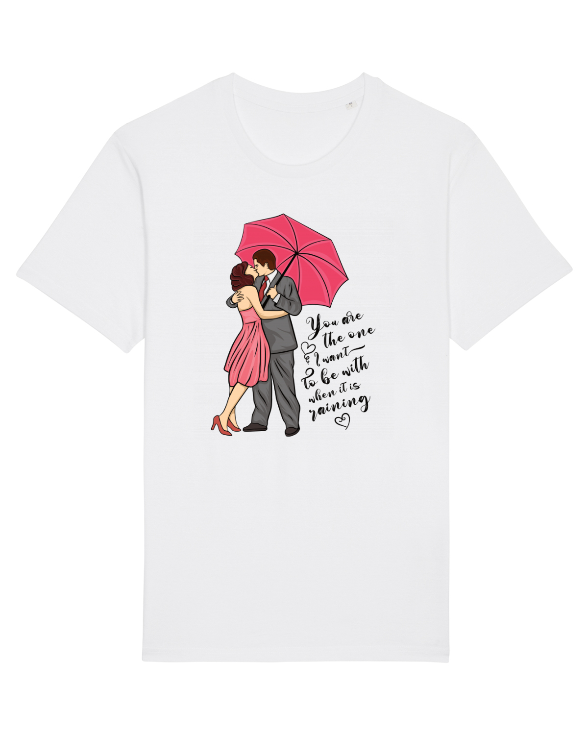 Tricou mânecă scurtă Unisex Rocker White