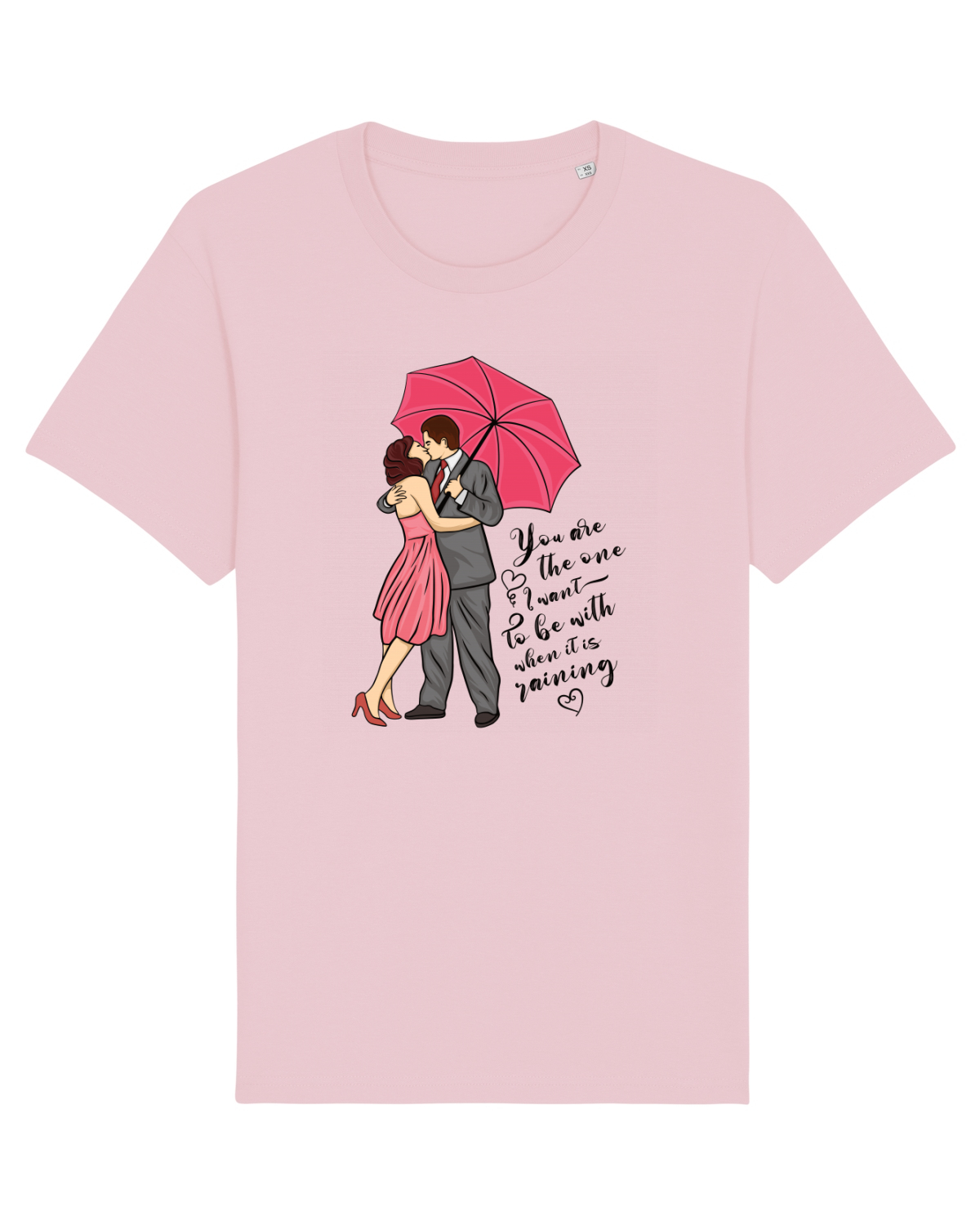 Tricou mânecă scurtă Unisex Rocker Cotton Pink