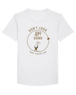 Don`t Look Down ! Tricou mânecă scurtă guler larg Bărbat Skater