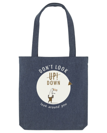 Don`t Look Down ! (white) Midnight Blue