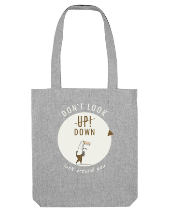 Don`t Look Down ! (white) Heather Grey