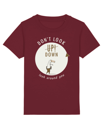 Don`t Look Down ! (white) Burgundy