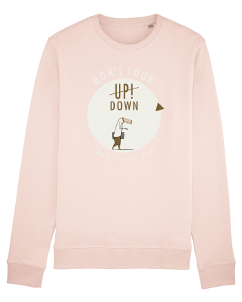 Don`t Look Down ! (white) Candy Pink