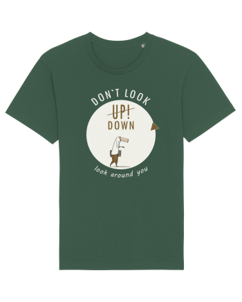 Don`t Look Down ! (white) Bottle Green