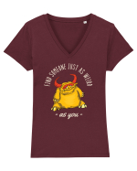 Pentru cupluri - Find someone just as weird as you 3 Tricou mânecă scurtă guler V Damă Evoker