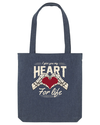 De ziua îndrăgostiților - I give you my heart for life - dark colors Midnight Blue