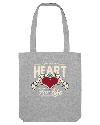 De ziua îndrăgostiților - I give you my heart for life - dark colors Heather Grey