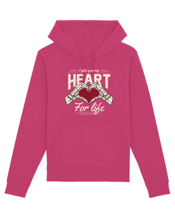 De ziua îndrăgostiților - I give you my heart for life - dark colors Raspberry