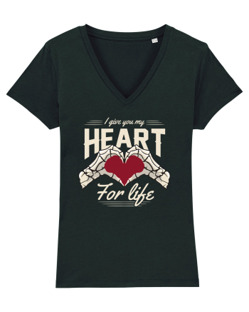 De ziua îndrăgostiților - I give you my heart for life - dark colors Black