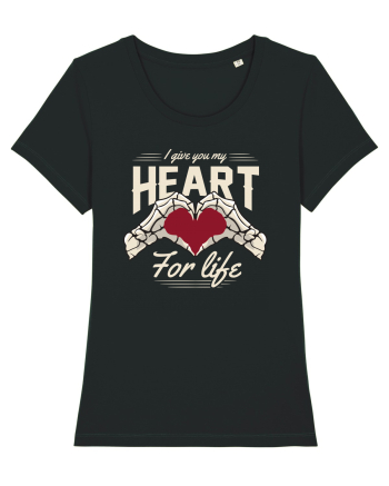 De ziua îndrăgostiților - I give you my heart for life - dark colors Black