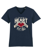De ziua îndrăgostiților - I give you my heart for life - dark colors Tricou mânecă scurtă guler V Bărbat Presenter
