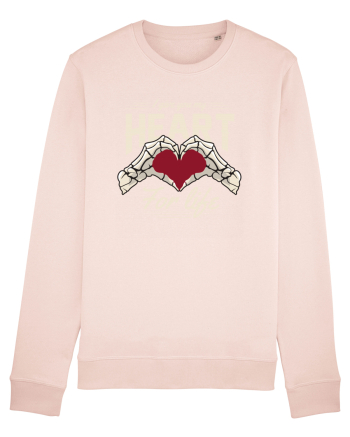 De ziua îndrăgostiților - I give you my heart for life - dark colors Candy Pink