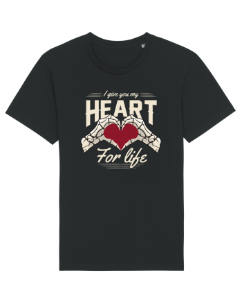 De ziua îndrăgostiților - I give you my heart for life - dark colors Black