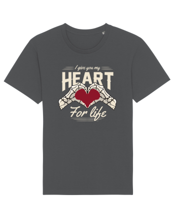 De ziua îndrăgostiților - I give you my heart for life - dark colors Anthracite