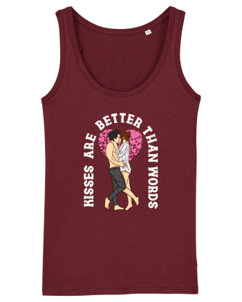 De ziua îndrăgostiților - Kisses are better than words - dark colors Burgundy