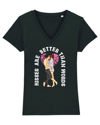 De ziua îndrăgostiților - Kisses are better than words - dark colors Black
