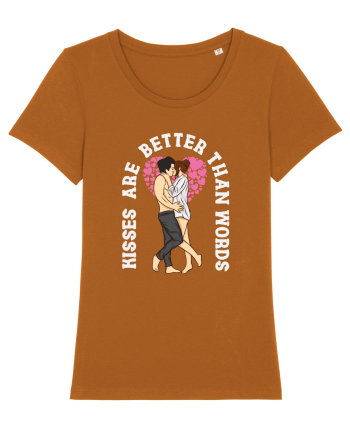 De ziua îndrăgostiților - Kisses are better than words - dark colors Roasted Orange