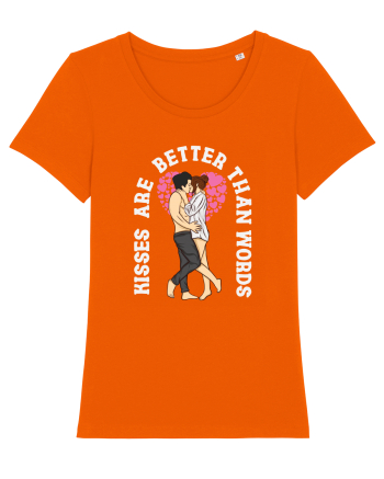De ziua îndrăgostiților - Kisses are better than words - dark colors Bright Orange