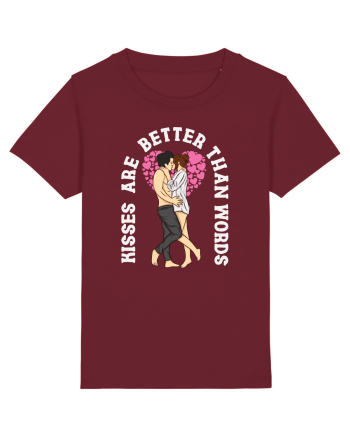 De ziua îndrăgostiților - Kisses are better than words - dark colors Burgundy