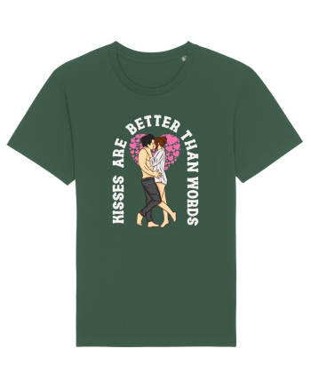De ziua îndrăgostiților - Kisses are better than words - dark colors Bottle Green
