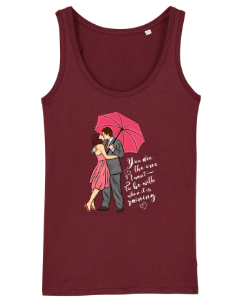 De ziua îndrăgostiților - You are the one I want to be with - dark colors Burgundy