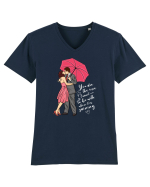 De ziua îndrăgostiților - You are the one I want to be with - dark colors Tricou mânecă scurtă guler V Bărbat Presenter