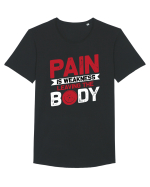 Pain Is Weakness Leaving the Body Tricou mânecă scurtă guler larg Bărbat Skater
