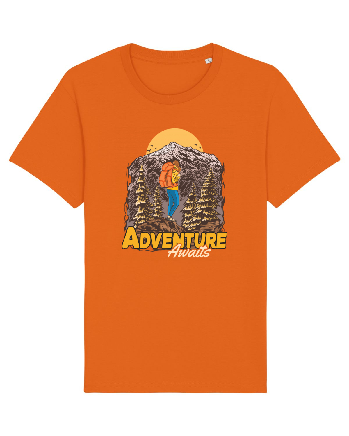 Tricou mânecă scurtă Unisex Rocker Bright Orange