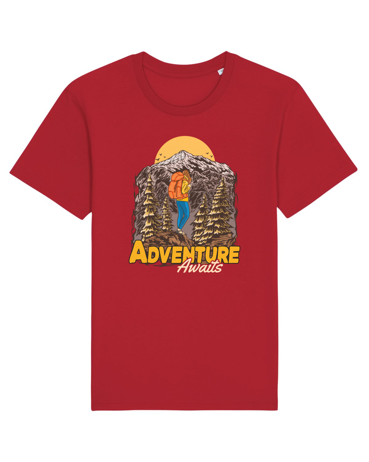 Tricou mânecă scurtă Unisex Rocker Red