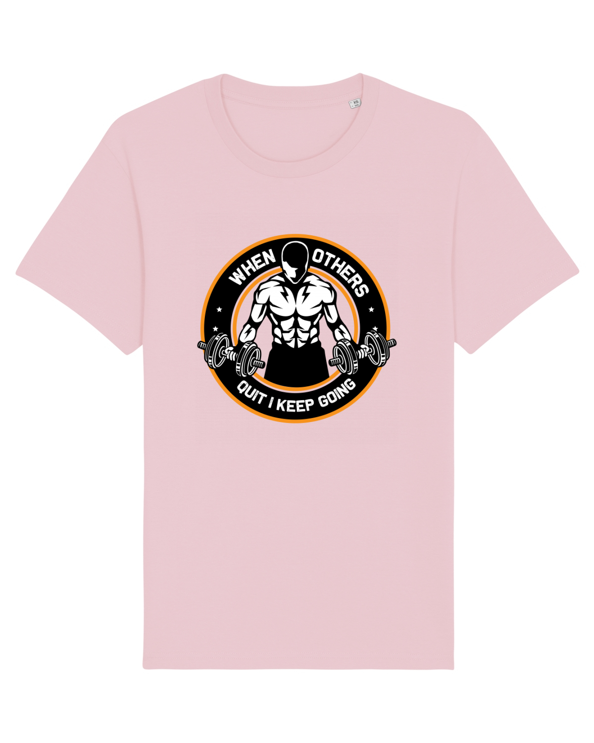 Tricou mânecă scurtă Unisex Rocker Cotton Pink