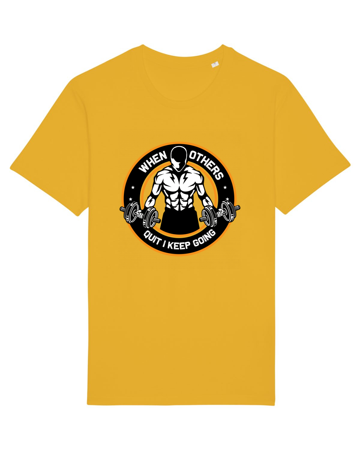 Tricou mânecă scurtă Unisex Rocker Spectra Yellow