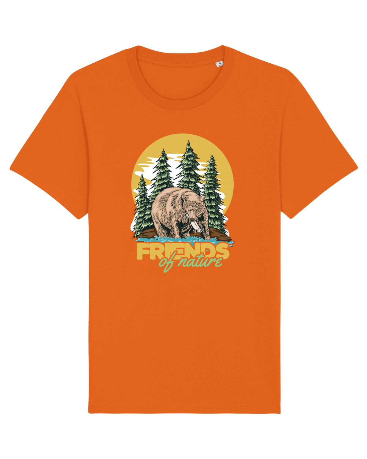 Tricou mânecă scurtă Unisex Rocker Bright Orange