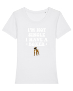 BOXER Tricou mânecă scurtă guler larg fitted Damă Expresser